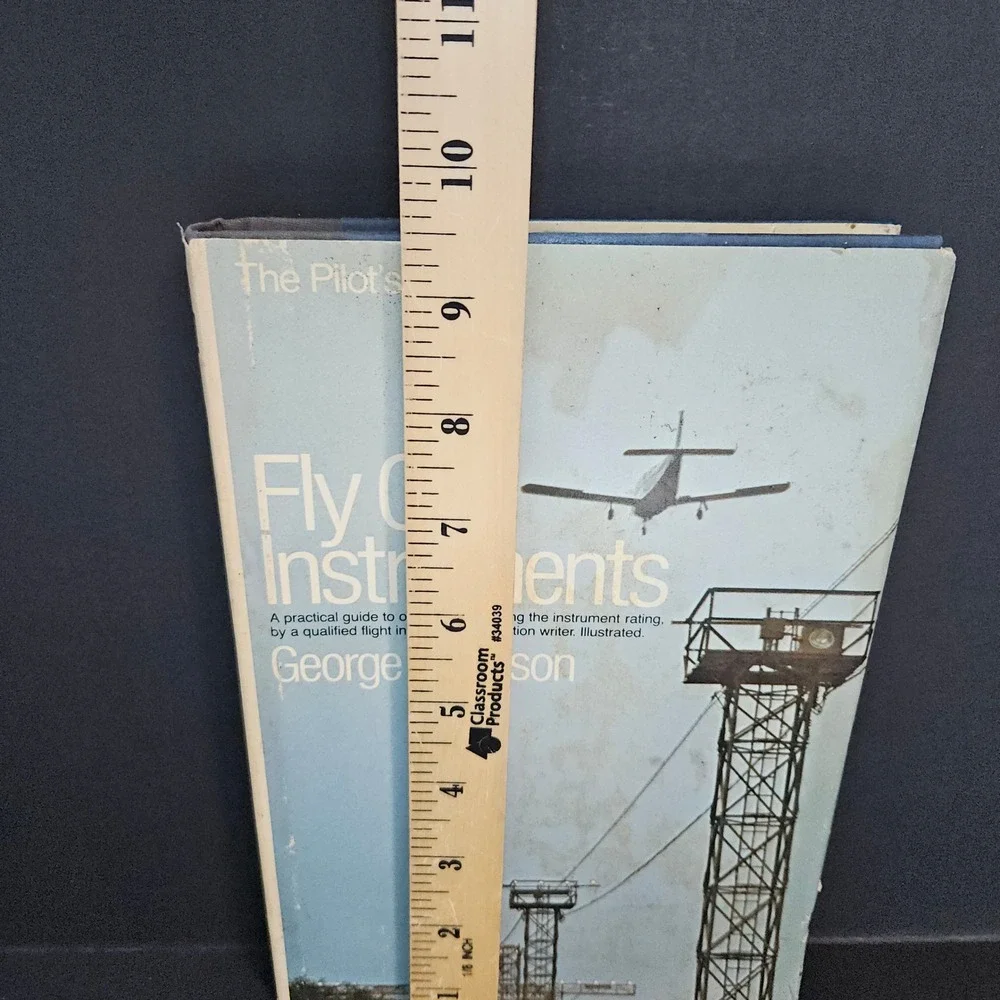 Fly On‎ Instruments George C Larson Pilot's Library HCDJ 1980 Doubleday ROUGH